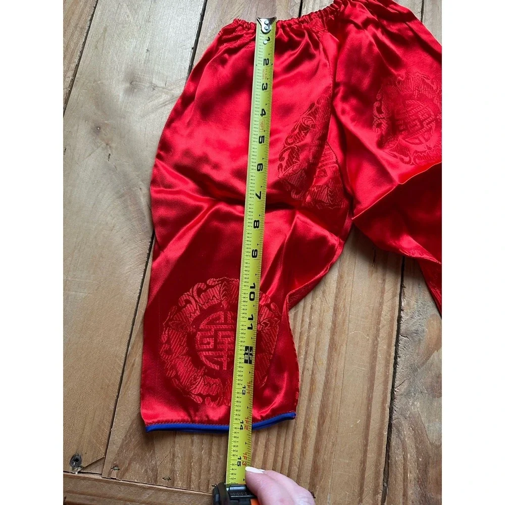 Lillian Vernon‎ Chinese Red And Blue Traditional Children Festive Outfit Costume